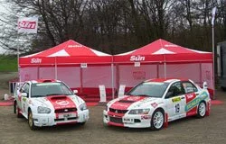 Impreza and EVO 9 Rally Cars